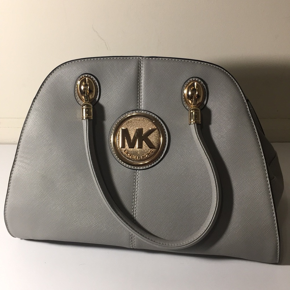 Women’s Handbag Grey & Gold. “Designer Look”